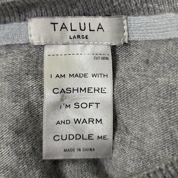 Aritzia Talula Knit Lightweight Sweater Cashmere Angora Rabbit Hair L - Picture 3 of 4